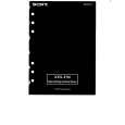 SONY XES-F50 Manual de Usuario
