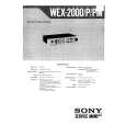 SONY WEX2000P Manual de Servicio