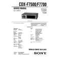 SONY CDXF7500 Manual de Servicio