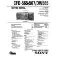 SONY CFD-DW565 Manual de Usuario