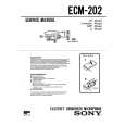 SONY ECM202 Manual de Servicio