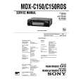 SONY MDXC150/RDS Manual de Servicio
