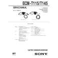 SONY ECMT115/T145 Manual de Servicio