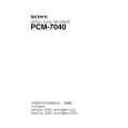 SONY PCM7040 Manual de Usuario