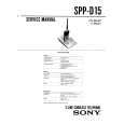 SONY SPPD15 Manual de Servicio