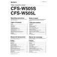 SONY CFS-W505L Manual de Usuario