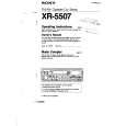 SONY XR-5507 Manual de Usuario