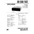 SONY XR502 Manual de Servicio