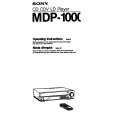 SONY MDP-1000 Manual de Usuario