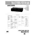 SONY TAE77ES/ESD Manual de Servicio