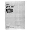 SONY BVW10P Manual de Servicio