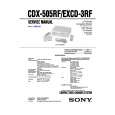 SONY CDX505RF Manual de Servicio
