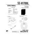 SONY SSH1700L Manual de Servicio