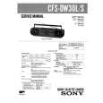 SONY CFSDW30L/S Manual de Servicio