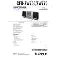 SONY CFDZW770 Manual de Servicio