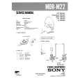 SONY MDRM22 Manual de Servicio