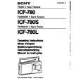 SONY ICF-780 Manual de Usuario