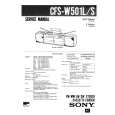 SONY CFSW501L/S Manual de Servicio