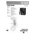 SONY SSE610 Manual de Servicio