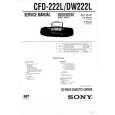 SONY CFDDW222L Manual de Servicio