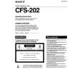 SONY CFS-202 Manual de Usuario