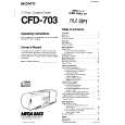 SONY CFD-703 Manual de Usuario