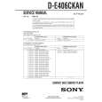 SONY DE406 CKAN Manual de Servicio