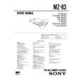 SONY MZR3 Manual de Servicio