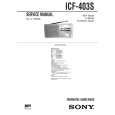 SONY ICF403S Manual de Servicio
