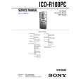 SONY ICDR100PC Manual de Servicio