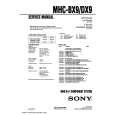 SONY MHC-DX9 Manual de Usuario
