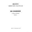 SONY AV3420CE Manual de Servicio