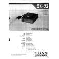 SONY XK23 Manual de Servicio