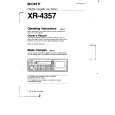 SONY XR-4357 Manual de Usuario