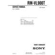 SONY RMVL900T Manual de Servicio