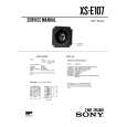 SONY XSE107 Manual de Servicio