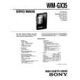 SONY WMGX35 Manual de Servicio