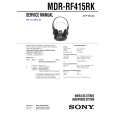SONY MDRRF415RK Manual de Servicio