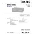 SONY CDX605 Manual de Servicio