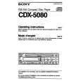 SONY CDX-5080 Manual de Usuario