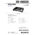SONY XM1600GSD Manual de Servicio