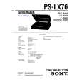 SONY PSLX76 Manual de Servicio