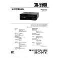 SONY XR5508 Manual de Servicio