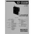 SONY ICF5500M Manual de Servicio