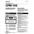 SONY CFM-155 Manual de Usuario