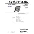SONY WMFS420/RS Manual de Servicio