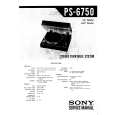 SONY PS6750 Manual de Servicio