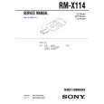 SONY RMX114 Manual de Servicio