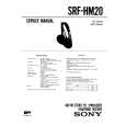 SONY SRFHM20 Manual de Usuario