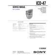 SONY ICD47 Manual de Servicio